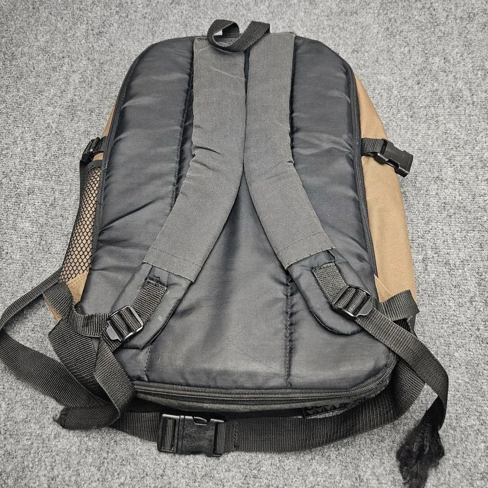Jeep Backpack Tan Black Travel Gear Bag Hiking Outdoor Gorpcore Rugged Adventure